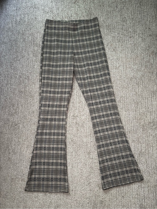 Winners Pants - Winners Plaid Flared Pants